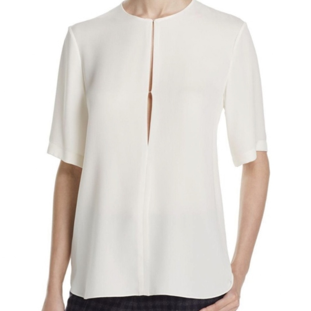 Theory Antazie Summer Silk Blouse, Petite
